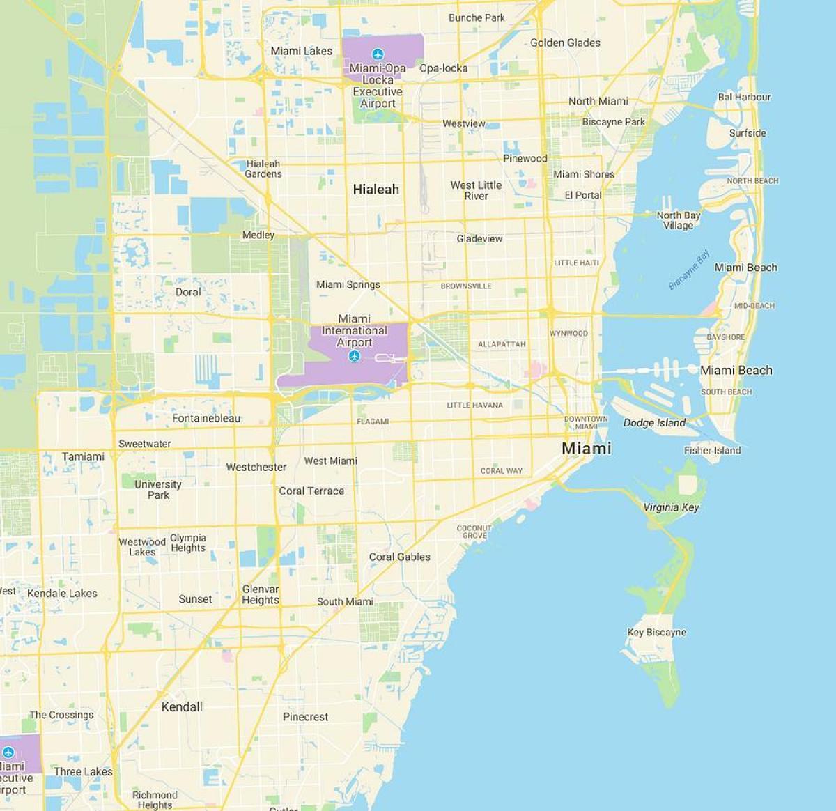 mapa Miami FL