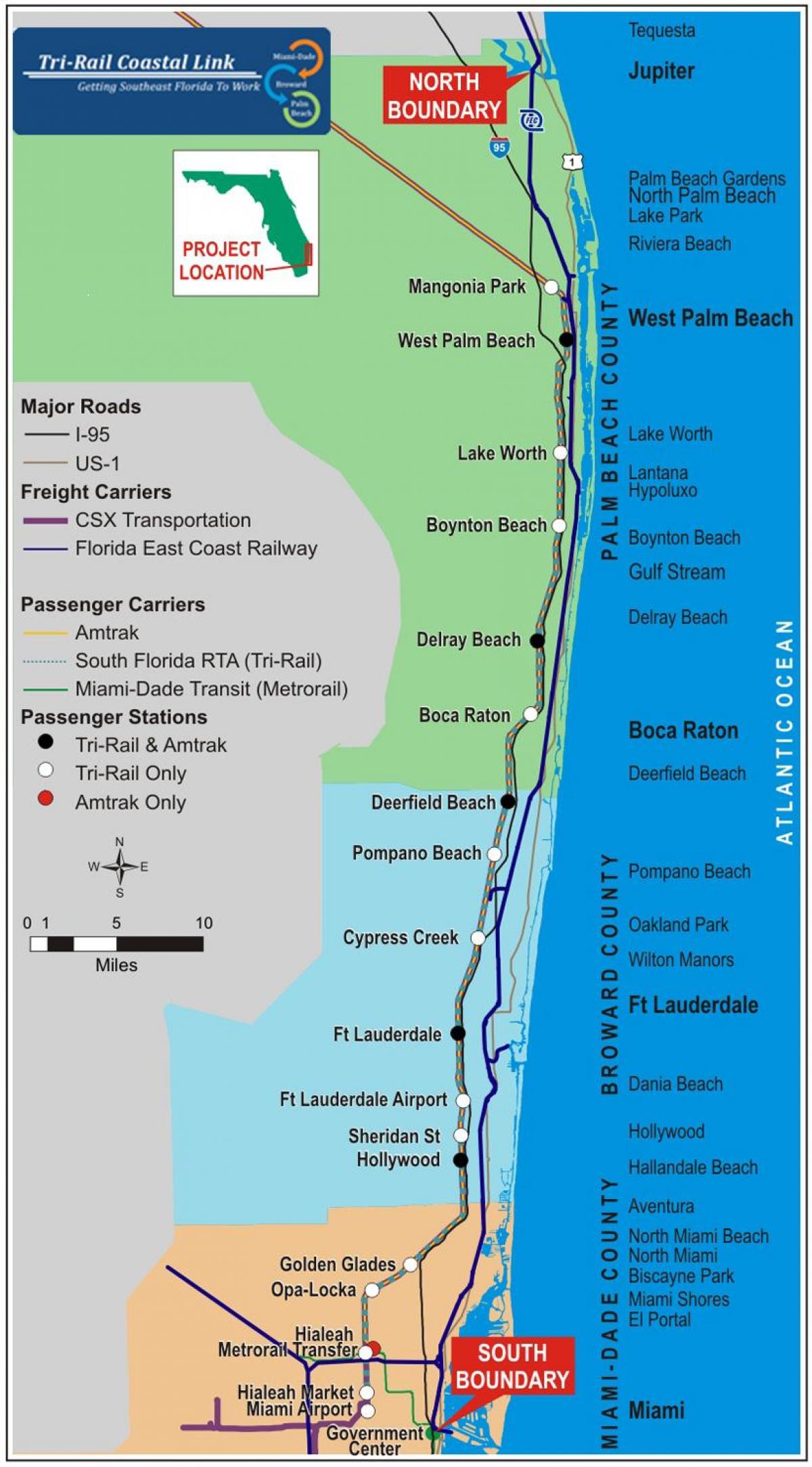 TRI železniční stanice mapa