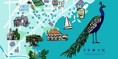 Mapa Coconut Grove Miami