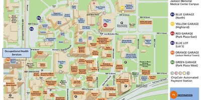 Mapa Jackson Memorial hospital