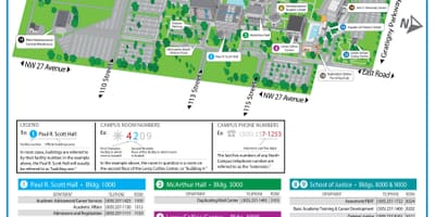Miami Dade college, north campus mapa
