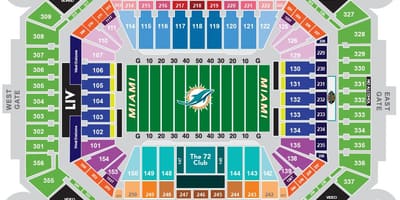 Dolphin stadium parkování mapě
