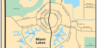 Mapa Miami lakes