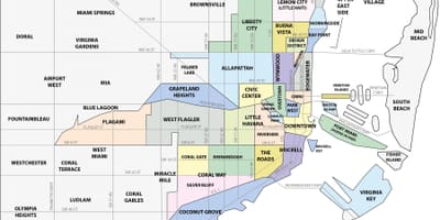 Mapa Miami