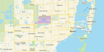Mapa Miami FL
