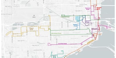 Mapa Miami vozík