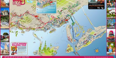 Prohlídky města Miami mapě