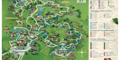 Zoo Miami mapě
